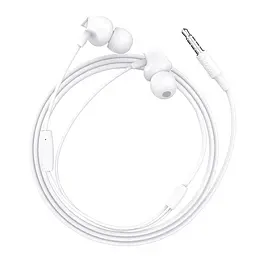 Дротові навушники Hoco M60 Perfect Sound, 3.5mm, 1.2m, Білий - мініатюра 3