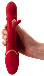 Вібратор-кролик You2Toys Double Bunny 23.7 см (червоний) - мініатюра 18