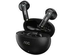 Навушники TWS AOC ACT1501BK Black - мініатюра 3