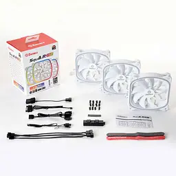 Вентилятор Enermax SQUA RGB WHITE 3x 120 mm 3шт (UCSQARGB12P-W-BP3) - мініатюра 6