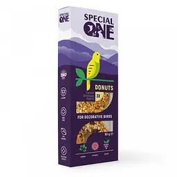 Пончики SPECIAL ONE «Смородина, ехінацея, виноград» для декоративних птахів 60г арт.PR242518