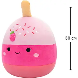 М'яка іграшка Squishmallows Полуничний кейк-поп Пама 30 см (SQCR06573) - мініатюра 6