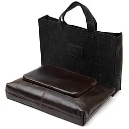 Чоловіча шкіряна сумка для ноутбука GRANDE PELLE 36х25х1,5 см sum0015578 - мініатюра 6