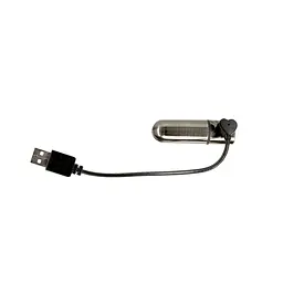 Віброкуля PowerBullet First-Class Bullet 2.5″ з Key Chain Pouch, Gun Metal, 9 режимів вібрації - мініатюра 2