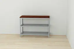 Банкетка універсальна Ferrum-decor Слайм 45x63x26 сірий ДСП Венге 16мм (FRD-105511) - мініатюра 5