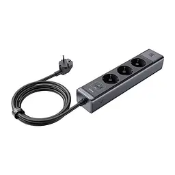 Мережевий фільтр McDodo 6-in-1 30W GaN Surge Protection Power Strip (EU) Чорний - мініатюра 2