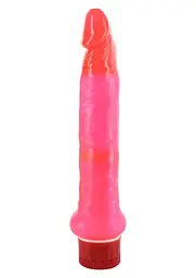 Вібратор Seven Creations Jelly Anal, 20 см (рожевий)