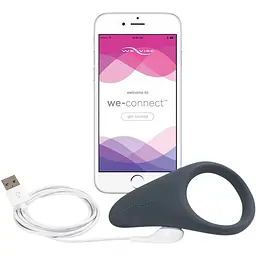 Смарт-віброкільце We-vibe Verge By Slate під одяг охоплює пеніс і мошонку 10 режимів