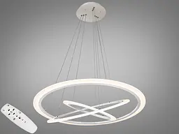 Підвісна LED-люстра з пультом 115 Вт Diasha 2366-800+600+400WH
