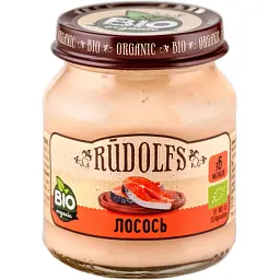 Дитяче пюре Rudolfs Лосось 115 г (4751017941584)