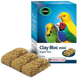 Мінеральний блок з глиною Versele-Laga Orlux Clay Bloc Mini Верселе-Лага Орлакс для дрібних птахів 540 г (241000)