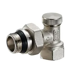 Кран радіаторний Zegor QS-3451 нижній кутовий відсікаючий 1/2” 30412