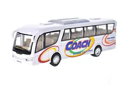 Іграшковий автобус туристичний Kinsfun Coach Travel металевий Kinsmart KS7101W, інерція, 4 кольори - мініатюра 2