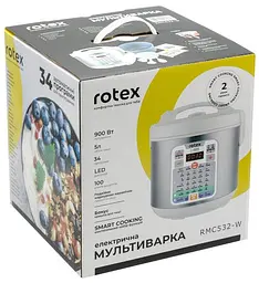 Мультиварка рисоварка Rotex RMC532-W Smart Cooking - мініатюра 5