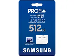 Карта пам'яті Samsung PRO Plus 2023 microSDXC UHS-I U3 V30 A2 512 GB (MB-MD512SA) - мініатюра 3