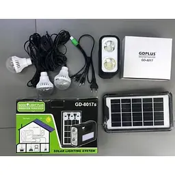 Ліхтар з сонячною батареєю та функцією power bank YJ-8018 8017S - мініатюра 5
