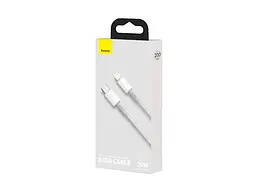 Кабель BASEUS 20W Type-C-Light.2 м (CATLGD-A02) білий - мініатюра 3