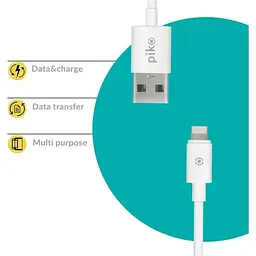 Кабель Piko CB-UL12 Lightning 2м White - мініатюра 2