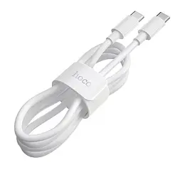 Кабель Hoco X51 High-power 100W charging data cable Type-C to Type-C ( L-1M ) White - мініатюра 2
