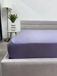 Простирадло на резинці Ecotton 90х200 см фіолетовий Nid Purple 24597 (24597)