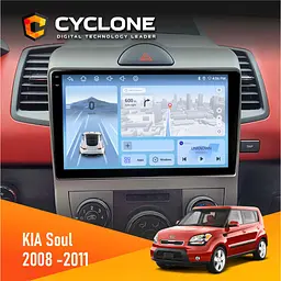 Штатна магнітола Kia Soul (AM) 2008-2011 Cyclone C9-012 4x64, DSP, 4G Cyclone (НФ-00007918)