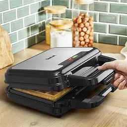 Мультимейкер Tefal UltraCompact 3in1 700 Вт тефлон 3 пластини метал чорно-сірий - мініатюра 5