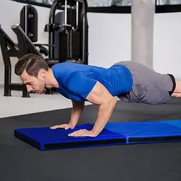 Мат гімнастичний твердий Gymtek 5см темно-синій - мініатюра 2