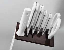 Блок з ножами, заточуванням та ножицями кухонними Wuesthof Classic White 7 предметів (1090270601) - мініатюра 9