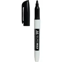 Маркер Buromax для магнітних сухостираючих дошок чорний (BM.8802-01) - мініатюра 2