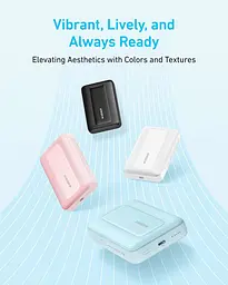 Магнітний Magsafe павербанк Anker A1684 10000 mAh з бездротовою зарядкою для iPhone УМБ рожевий - мініатюра 3