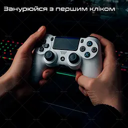Бездротовий геймпад Sony DualShock 4 White для PS4/PC/Смартфону - мініатюра 7