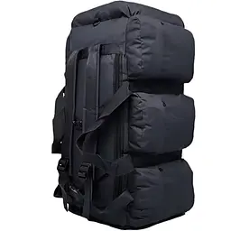 Тактичний рюкзак-сумка 2 в 1 Solve Bag 98 л 75 x 38 x 36 см Чорна KT6004502