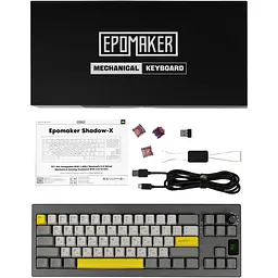 Клавіатура Epomaker Shadow-X Flamingo Black механічна бездротова (SHX-B-F) - мініатюра 2