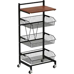 Стелаж Costway Vroda мобільний в стилі Loft