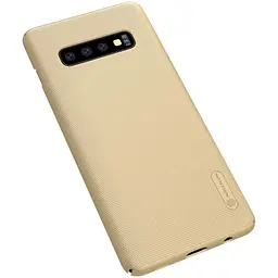 Чохол-накладка Nillkin Super Frosted Shield Samsung Galaxy S10 G973 Gold - мініатюра 2