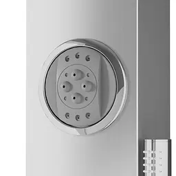 Душова панель Corsan Snake inox LED з термостатом S002TSLLED, Нержавіюча сталь - мініатюра 3