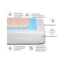 Наматрацник MirSon Royal Pearl Waterproof Ec (2200000012043) - мініатюра 3