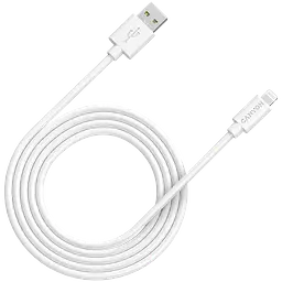Кабель Lightning Canyon Charge & Sync USB-A to Lightning 2m Білий (CNS-MFIC12W)