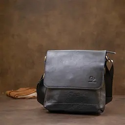 Чоловіча шкіряна сумка GRANDE PELLE 24х24х6 см sum0015576 - мініатюра 8