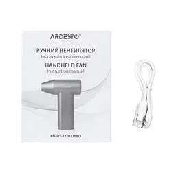 Вентилятор ручний портативний ARDESTO HANDHELD FNHY110 Fan Turbo - мініатюра 7