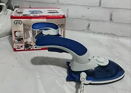 Дорожня міні праска з функцією вертикального відпарювача Mini Steam Iron HT-558B 1000Вт Синій - мініатюра 9