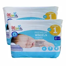 Підгузки Mamia Premium 1 (2-5 кг), 56 шт