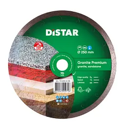 Алмазний диск по граніту Distar Granite Premium 1A1R 250x1,8x10x25,4 мм