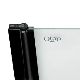 Шторка для ванни Qtap Standard BLM407513APL скло Pear 6 мм, 75x130 см, ліва, Ліва, матовий, Черный матовый - мініатюра 4