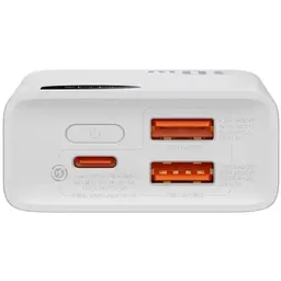 Портативна батарея Baseus Adaman 2 Digital Display Fast Charge Power Bank 10000 mAh 30W PPAD040002 White - мініатюра 4