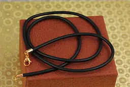 Шнурок каучук Xuping Jewelry 60 см 3 мм чорний - мініатюра 2