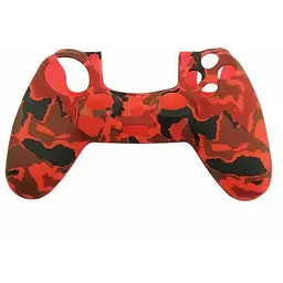 Чохол на геймпад Silicone Case для Sony DualShock 4 Red Camouflage [71176] - мініатюра 3