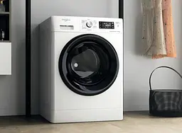 Прально-сушильна машина Whirlpool фронтальна , 8(6)кг, 1400, A, 60см, дисплей, пара, інвертор, білий (FFWDB864349BVUA) - мініатюра 2