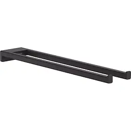 Тримач для рушника Hansgrohe AddStoris 44.5 см подвійний нерухомий Matt Black 41770670 Чорний матовий