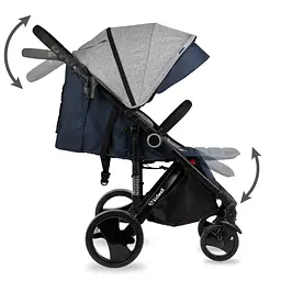 Прогулянкова коляска Kidwell Carell Dark Blue - мініатюра 5